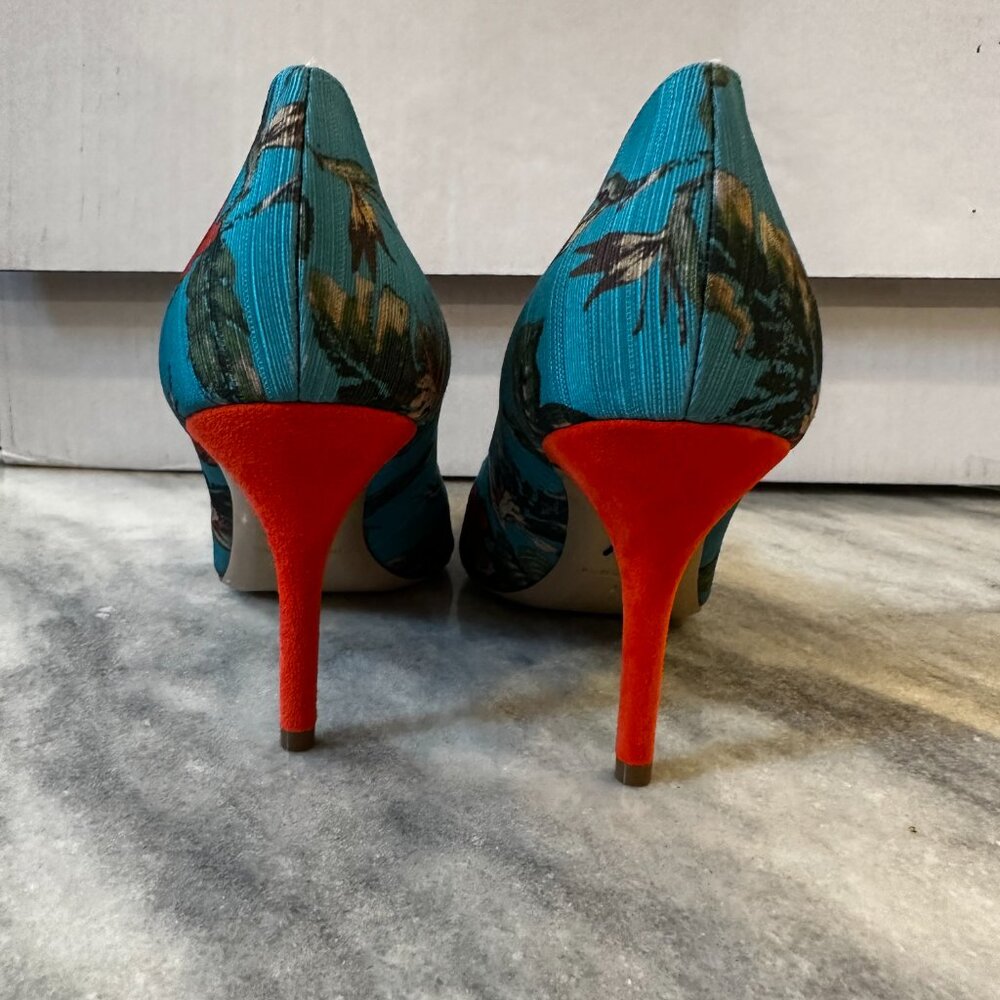 Paul Andrew Womens sz 41.5 Floral Botanical Pumps Fantastic! - Picture 4 of 6